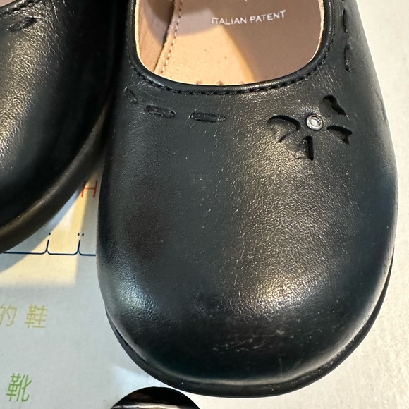 Geox Respira Girls Black Leather Mary Jane Shoe Sz 28 EU / 10.5 US - Picture 6 of 8